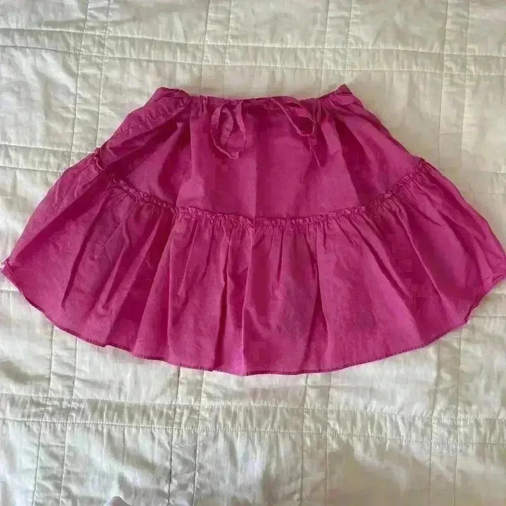 Victoria's Secret Y2k mcbling bimbo pink low‎ rise mini skirt  large beachy